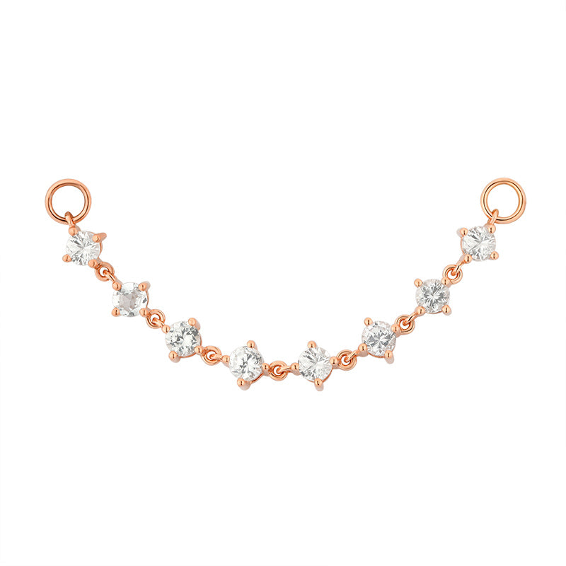 Round White Sapphire Liner