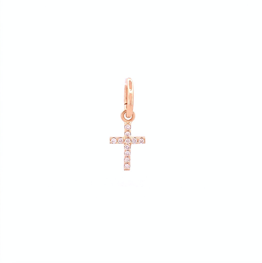 Diamond Cross Charm