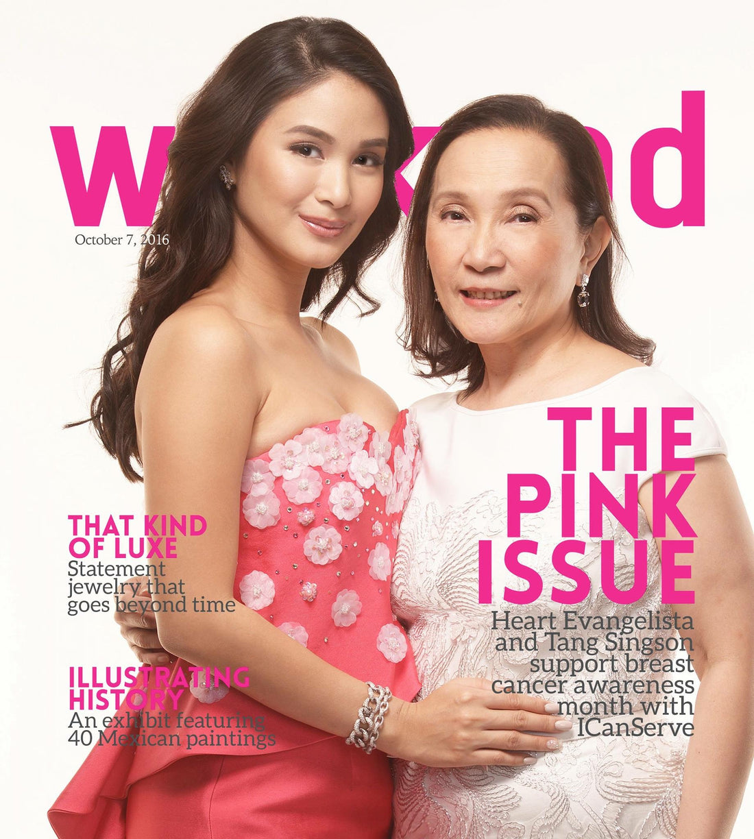 Style Weekend Cover featuring Heart Evangelista and Tang Singson, Oct 2016 Issue