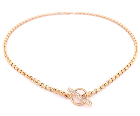 Belcher Necklace with Toggle Clasp