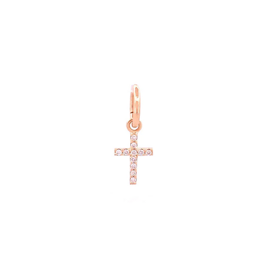 Diamond Cross Charm