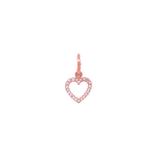Diamond Heart Charm